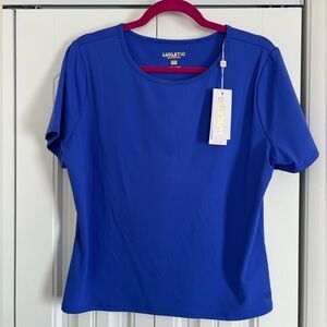 NWT Lilly Pulitzer Luxletic Royal Blue Short Sleeve Tee